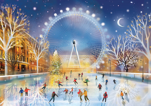 Christmas Eve Skaters in London